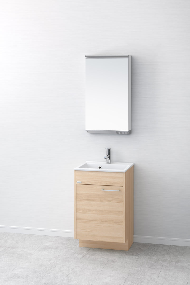 洗面化粧台500W一体型カウンター ブラウン・ナチュラル・ホワイト