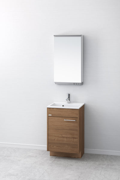 洗面化粧台500W一体型カウンター ブラウン・ナチュラル・ホワイト